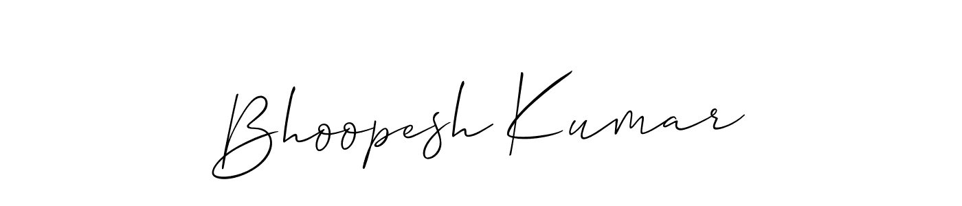 How to make Bhoopesh Kumar signature? Allison_Script is a professional autograph style. Create handwritten signature for Bhoopesh Kumar name. Bhoopesh Kumar signature style 2 images and pictures png