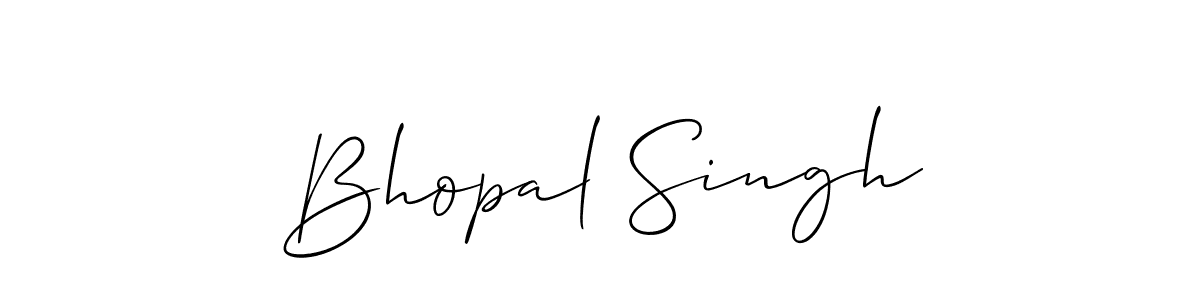 It looks lik you need a new signature style for name Bhopal Singh. Design unique handwritten (Allison_Script) signature with our free signature maker in just a few clicks. Bhopal Singh signature style 2 images and pictures png