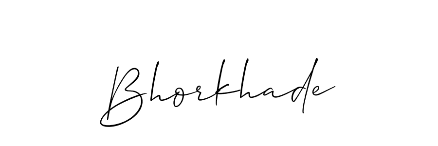 if you are searching for the best signature style for your name Bhorkhade. so please give up your signature search. here we have designed multiple signature styles  using Allison_Script. Bhorkhade signature style 2 images and pictures png