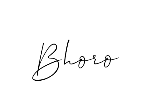 Best and Professional Signature Style for Bhoro. Allison_Script Best Signature Style Collection. Bhoro signature style 2 images and pictures png