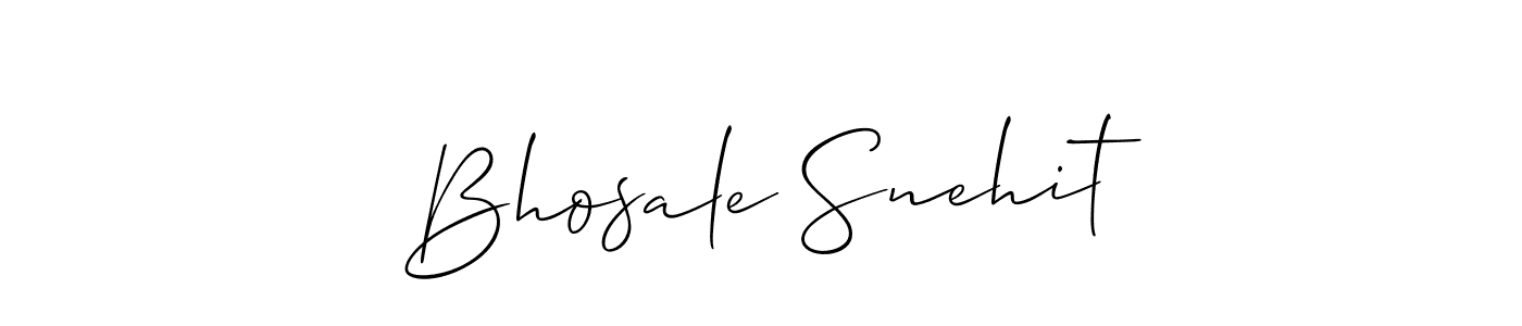 Make a beautiful signature design for name Bhosale Snehit. Use this online signature maker to create a handwritten signature for free. Bhosale Snehit signature style 2 images and pictures png