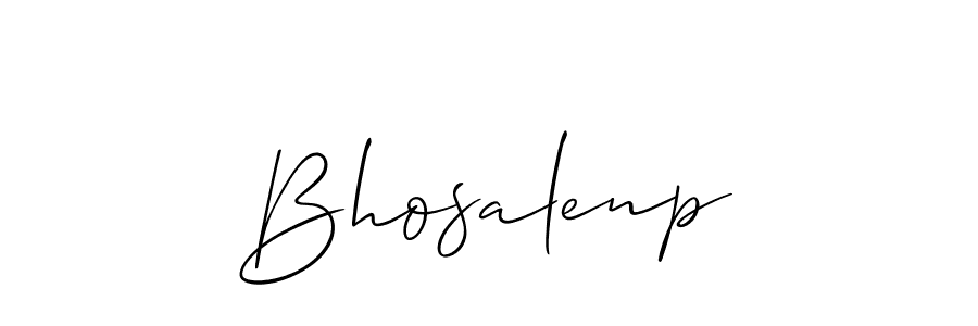 Allison_Script is a professional signature style that is perfect for those who want to add a touch of class to their signature. It is also a great choice for those who want to make their signature more unique. Get Bhosalenp name to fancy signature for free. Bhosalenp signature style 2 images and pictures png