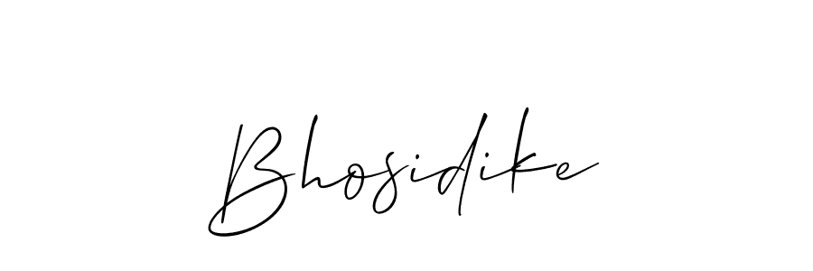 Also we have Bhosidike name is the best signature style. Create professional handwritten signature collection using Allison_Script autograph style. Bhosidike signature style 2 images and pictures png