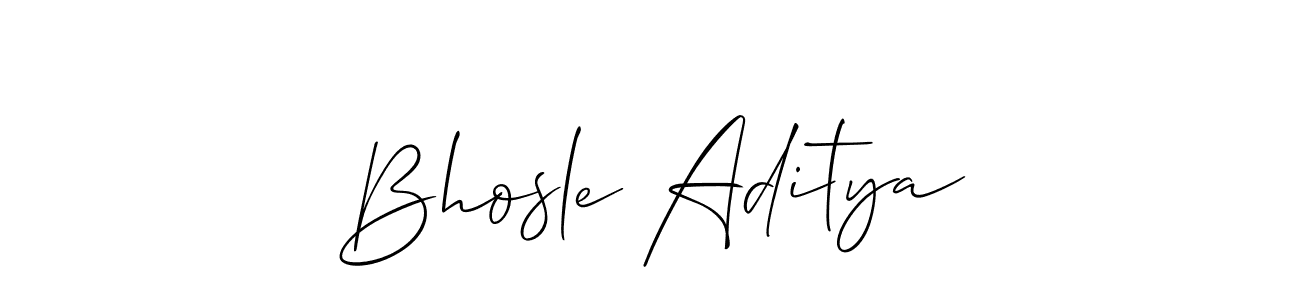 Make a short Bhosle Aditya signature style. Manage your documents anywhere anytime using Allison_Script. Create and add eSignatures, submit forms, share and send files easily. Bhosle Aditya signature style 2 images and pictures png