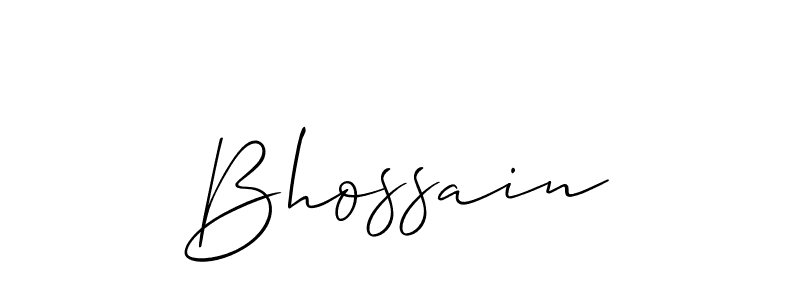 Bhossain stylish signature style. Best Handwritten Sign (Allison_Script) for my name. Handwritten Signature Collection Ideas for my name Bhossain. Bhossain signature style 2 images and pictures png