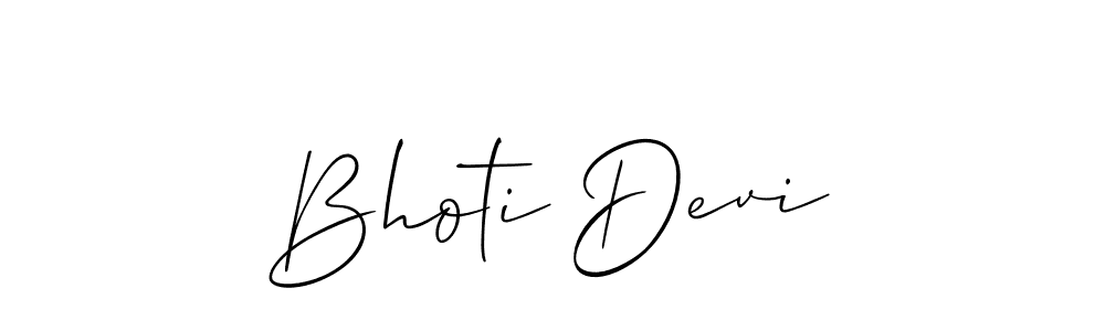 How to Draw Bhoti Devi signature style? Allison_Script is a latest design signature styles for name Bhoti Devi. Bhoti Devi signature style 2 images and pictures png