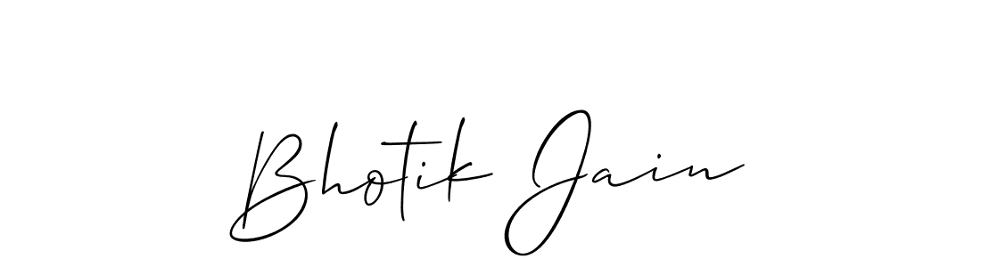 Bhotik Jain stylish signature style. Best Handwritten Sign (Allison_Script) for my name. Handwritten Signature Collection Ideas for my name Bhotik Jain. Bhotik Jain signature style 2 images and pictures png