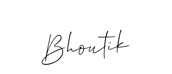 You should practise on your own different ways (Allison_Script) to write your name (Bhoutik) in signature. don't let someone else do it for you. Bhoutik signature style 2 images and pictures png