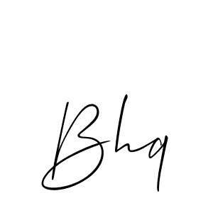 if you are searching for the best signature style for your name Bhq. so please give up your signature search. here we have designed multiple signature styles  using Allison_Script. Bhq signature style 2 images and pictures png