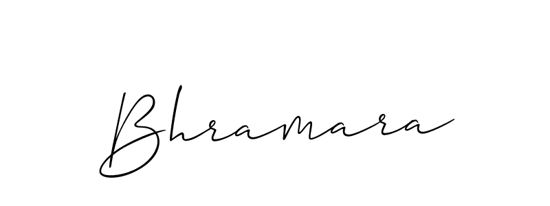 Create a beautiful signature design for name Bhramara. With this signature (Allison_Script) fonts, you can make a handwritten signature for free. Bhramara signature style 2 images and pictures png