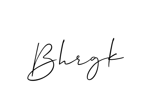 Also You can easily find your signature by using the search form. We will create Bhrgk name handwritten signature images for you free of cost using Allison_Script sign style. Bhrgk signature style 2 images and pictures png