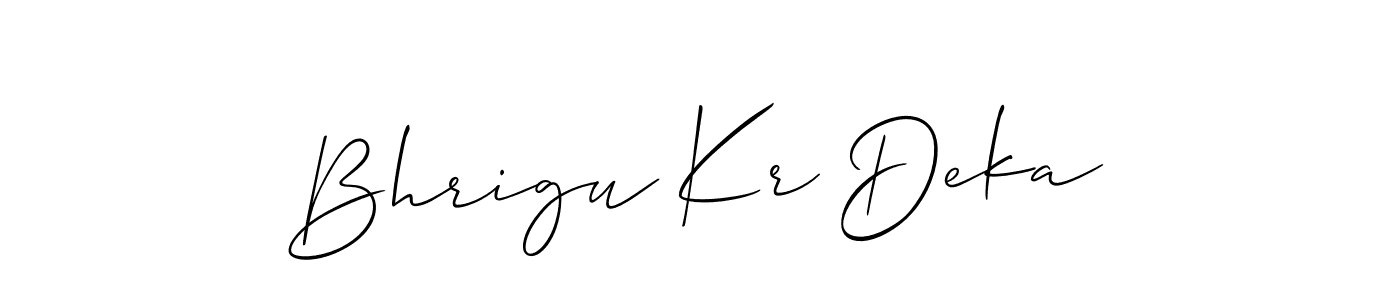 Bhrigu Kr Deka stylish signature style. Best Handwritten Sign (Allison_Script) for my name. Handwritten Signature Collection Ideas for my name Bhrigu Kr Deka. Bhrigu Kr Deka signature style 2 images and pictures png