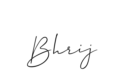 Bhrij stylish signature style. Best Handwritten Sign (Allison_Script) for my name. Handwritten Signature Collection Ideas for my name Bhrij. Bhrij signature style 2 images and pictures png