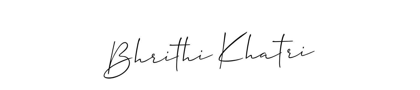 Also we have Bhrithi Khatri name is the best signature style. Create professional handwritten signature collection using Allison_Script autograph style. Bhrithi Khatri signature style 2 images and pictures png