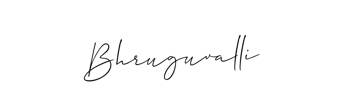 Allison_Script is a professional signature style that is perfect for those who want to add a touch of class to their signature. It is also a great choice for those who want to make their signature more unique. Get Bhruguvalli name to fancy signature for free. Bhruguvalli signature style 2 images and pictures png