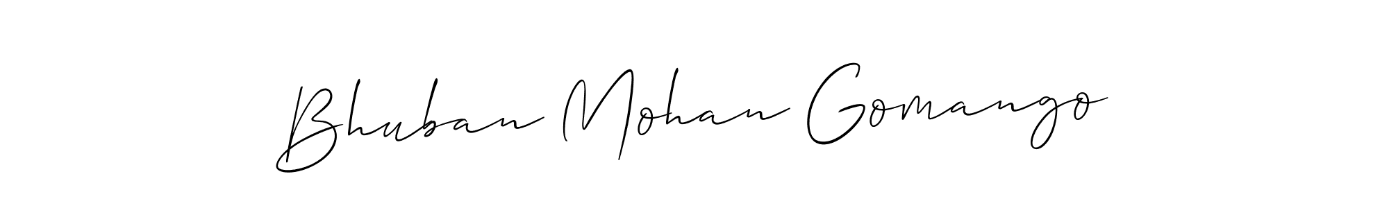 Bhuban Mohan Gomango stylish signature style. Best Handwritten Sign (Allison_Script) for my name. Handwritten Signature Collection Ideas for my name Bhuban Mohan Gomango. Bhuban Mohan Gomango signature style 2 images and pictures png