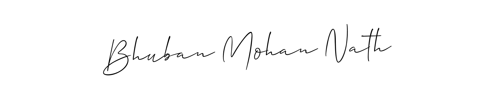 You should practise on your own different ways (Allison_Script) to write your name (Bhuban Mohan Nath) in signature. don't let someone else do it for you. Bhuban Mohan Nath signature style 2 images and pictures png