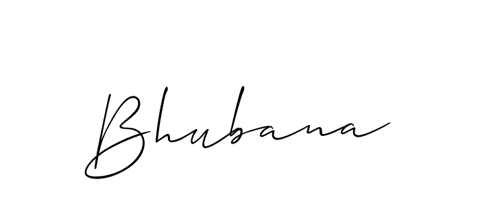 The best way (Allison_Script) to make a short signature is to pick only two or three words in your name. The name Bhubana include a total of six letters. For converting this name. Bhubana signature style 2 images and pictures png