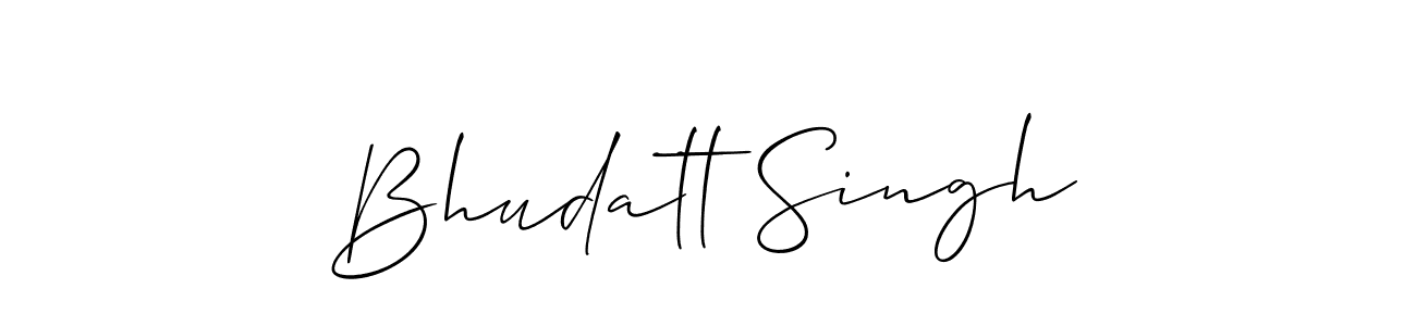 It looks lik you need a new signature style for name Bhudatt Singh. Design unique handwritten (Allison_Script) signature with our free signature maker in just a few clicks. Bhudatt Singh signature style 2 images and pictures png