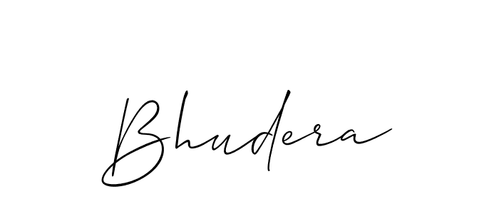 How to make Bhudera signature? Allison_Script is a professional autograph style. Create handwritten signature for Bhudera name. Bhudera signature style 2 images and pictures png
