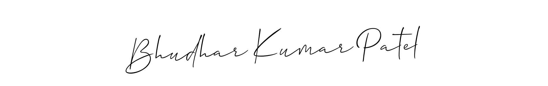 See photos of Bhudhar Kumar Patel official signature by Spectra . Check more albums & portfolios. Read reviews & check more about Allison_Script font. Bhudhar Kumar Patel signature style 2 images and pictures png