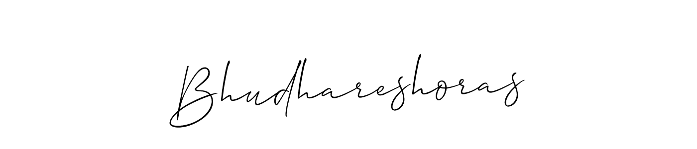 Allison_Script is a professional signature style that is perfect for those who want to add a touch of class to their signature. It is also a great choice for those who want to make their signature more unique. Get Bhudhareshoras name to fancy signature for free. Bhudhareshoras signature style 2 images and pictures png