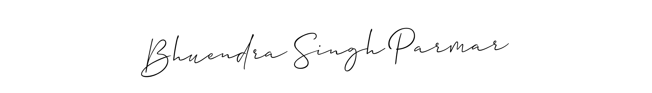 Use a signature maker to create a handwritten signature online. With this signature software, you can design (Allison_Script) your own signature for name Bhuendra Singh Parmar. Bhuendra Singh Parmar signature style 2 images and pictures png