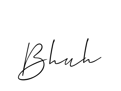 Make a beautiful signature design for name Bhuh. With this signature (Allison_Script) style, you can create a handwritten signature for free. Bhuh signature style 2 images and pictures png