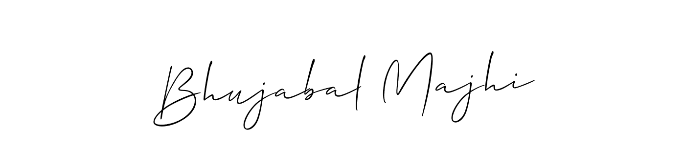 Use a signature maker to create a handwritten signature online. With this signature software, you can design (Allison_Script) your own signature for name Bhujabal Majhi. Bhujabal Majhi signature style 2 images and pictures png