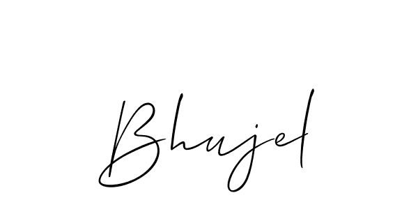 You should practise on your own different ways (Allison_Script) to write your name (Bhujel) in signature. don't let someone else do it for you. Bhujel signature style 2 images and pictures png