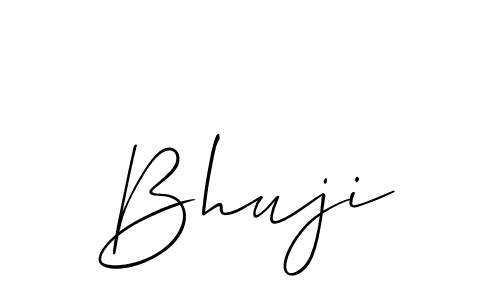 if you are searching for the best signature style for your name Bhuji. so please give up your signature search. here we have designed multiple signature styles  using Allison_Script. Bhuji signature style 2 images and pictures png