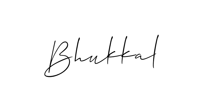 Allison_Script is a professional signature style that is perfect for those who want to add a touch of class to their signature. It is also a great choice for those who want to make their signature more unique. Get Bhukkal name to fancy signature for free. Bhukkal signature style 2 images and pictures png