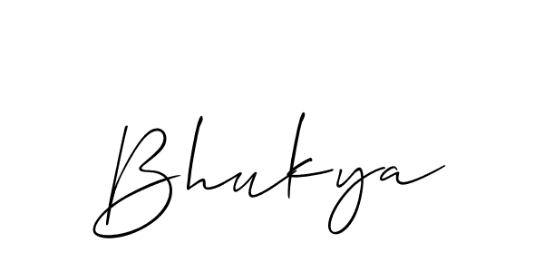 if you are searching for the best signature style for your name Bhukya. so please give up your signature search. here we have designed multiple signature styles  using Allison_Script. Bhukya signature style 2 images and pictures png