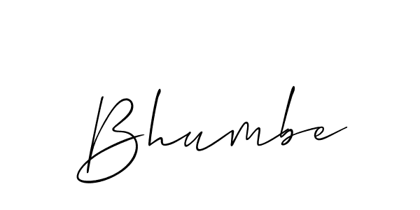 Make a beautiful signature design for name Bhumbe. Use this online signature maker to create a handwritten signature for free. Bhumbe signature style 2 images and pictures png