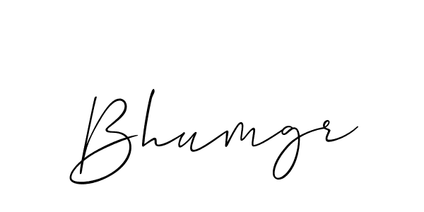 How to make Bhumgr signature? Allison_Script is a professional autograph style. Create handwritten signature for Bhumgr name. Bhumgr signature style 2 images and pictures png