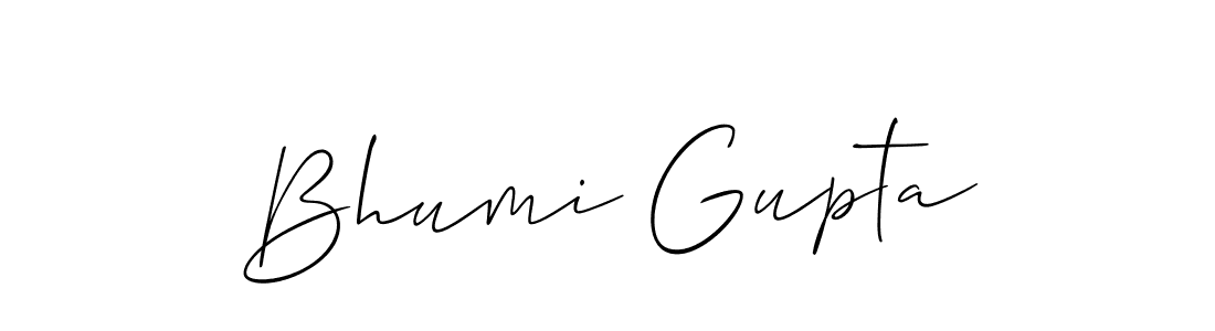 It looks lik you need a new signature style for name Bhumi Gupta. Design unique handwritten (Allison_Script) signature with our free signature maker in just a few clicks. Bhumi Gupta signature style 2 images and pictures png