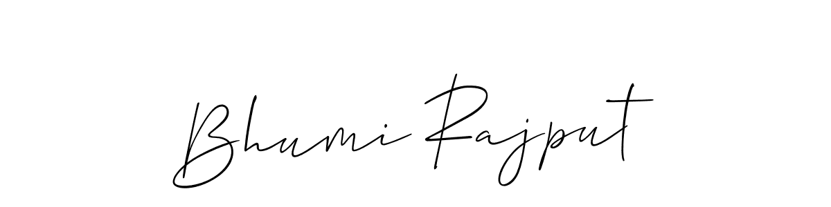 How to make Bhumi Rajput signature? Allison_Script is a professional autograph style. Create handwritten signature for Bhumi Rajput name. Bhumi Rajput signature style 2 images and pictures png