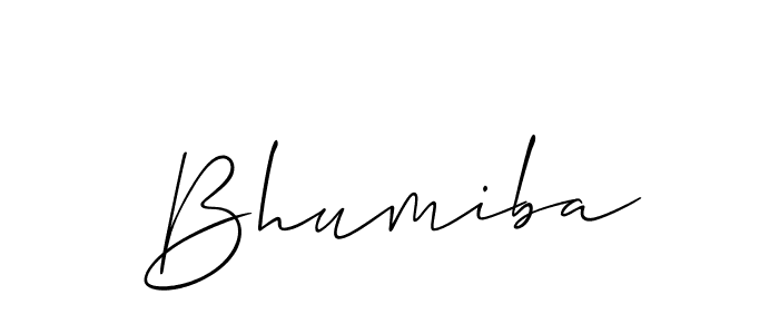 You can use this online signature creator to create a handwritten signature for the name Bhumiba. This is the best online autograph maker. Bhumiba signature style 2 images and pictures png