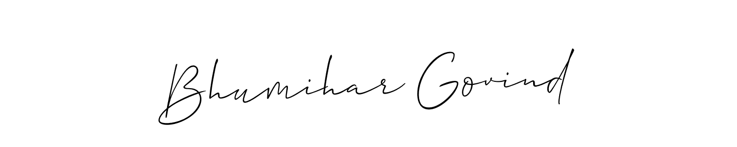 Similarly Allison_Script is the best handwritten signature design. Signature creator online .You can use it as an online autograph creator for name Bhumihar Govind. Bhumihar Govind signature style 2 images and pictures png