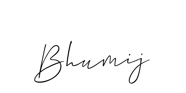 Allison_Script is a professional signature style that is perfect for those who want to add a touch of class to their signature. It is also a great choice for those who want to make their signature more unique. Get Bhumij name to fancy signature for free. Bhumij signature style 2 images and pictures png