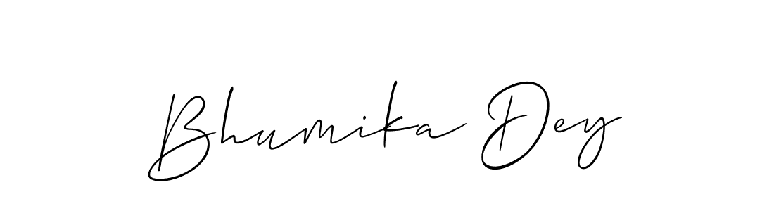 Make a short Bhumika Dey signature style. Manage your documents anywhere anytime using Allison_Script. Create and add eSignatures, submit forms, share and send files easily. Bhumika Dey signature style 2 images and pictures png