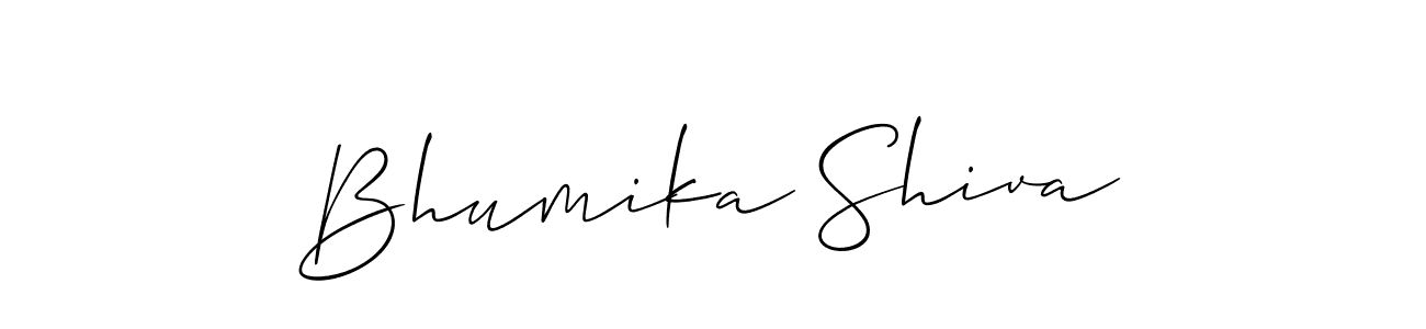 How to make Bhumika Shiva name signature. Use Allison_Script style for creating short signs online. This is the latest handwritten sign. Bhumika Shiva signature style 2 images and pictures png