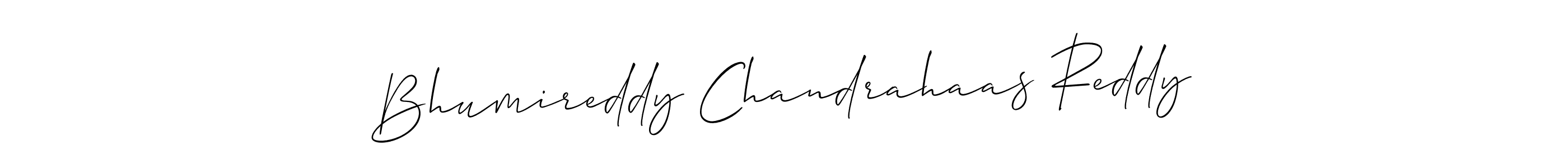 Allison_Script is a professional signature style that is perfect for those who want to add a touch of class to their signature. It is also a great choice for those who want to make their signature more unique. Get Bhumireddy Chandrahaas Reddy name to fancy signature for free. Bhumireddy Chandrahaas Reddy signature style 2 images and pictures png