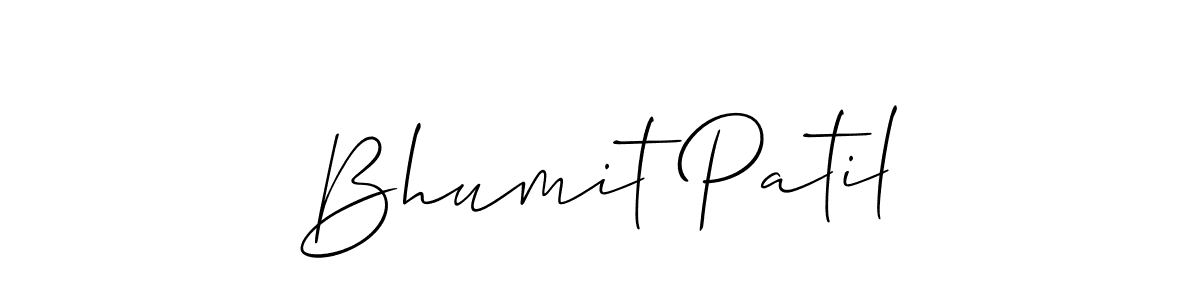 Bhumit Patil stylish signature style. Best Handwritten Sign (Allison_Script) for my name. Handwritten Signature Collection Ideas for my name Bhumit Patil. Bhumit Patil signature style 2 images and pictures png