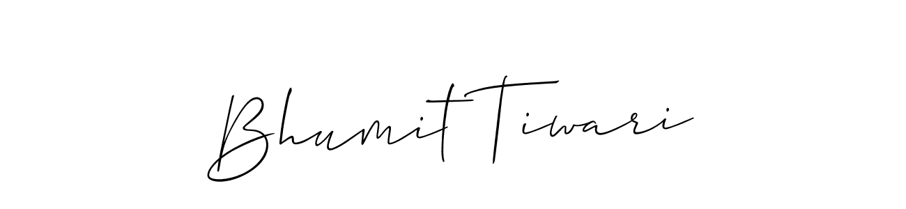 Create a beautiful signature design for name Bhumit Tiwari. With this signature (Allison_Script) fonts, you can make a handwritten signature for free. Bhumit Tiwari signature style 2 images and pictures png
