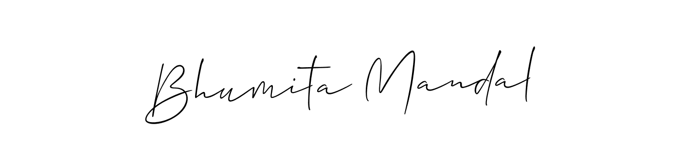 You should practise on your own different ways (Allison_Script) to write your name (Bhumita Mandal) in signature. don't let someone else do it for you. Bhumita Mandal signature style 2 images and pictures png