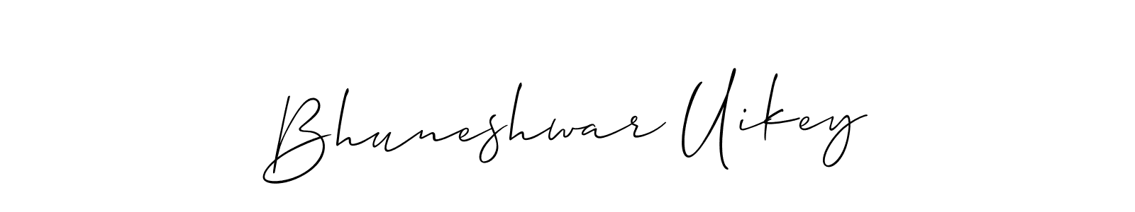 How to make Bhuneshwar Uikey signature? Allison_Script is a professional autograph style. Create handwritten signature for Bhuneshwar Uikey name. Bhuneshwar Uikey signature style 2 images and pictures png