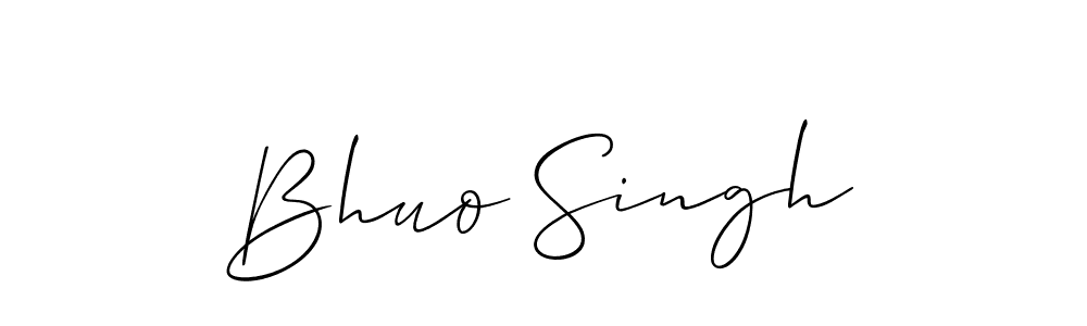 You should practise on your own different ways (Allison_Script) to write your name (Bhuo Singh) in signature. don't let someone else do it for you. Bhuo Singh signature style 2 images and pictures png