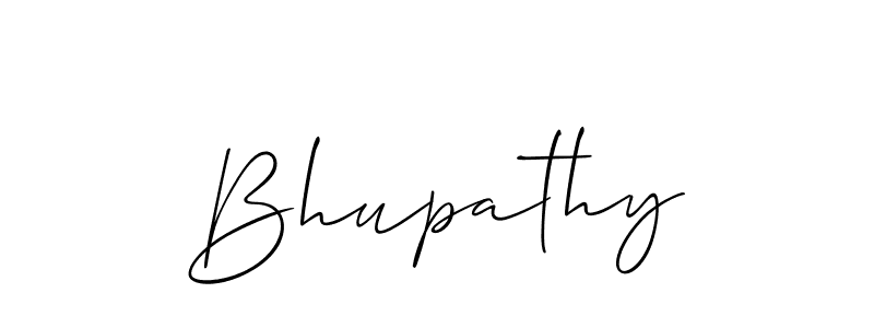 Also we have Bhupathy name is the best signature style. Create professional handwritten signature collection using Allison_Script autograph style. Bhupathy signature style 2 images and pictures png