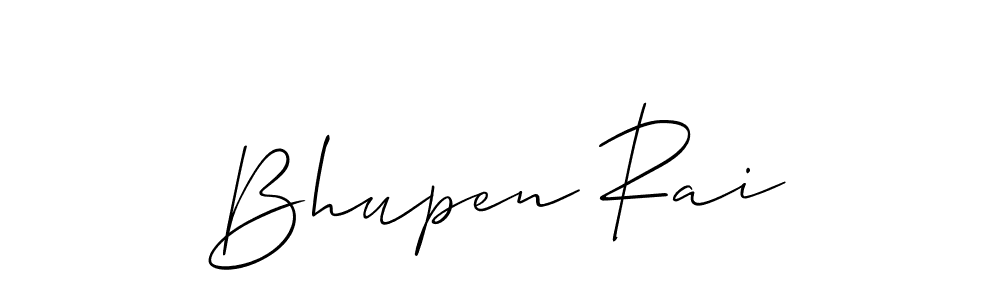 Use a signature maker to create a handwritten signature online. With this signature software, you can design (Allison_Script) your own signature for name Bhupen Rai. Bhupen Rai signature style 2 images and pictures png